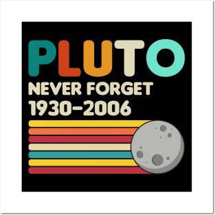 Pluto Never Forget - Retro Vintage Posters and Art